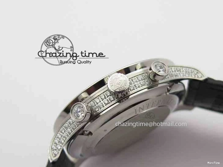 MIROTIME 0415 Portuguese IW3714 Diam ZF V2 1:1 Best Edition Black Dial On Black Leather Strap A79350 (Slim Movement) Lightweight 7245